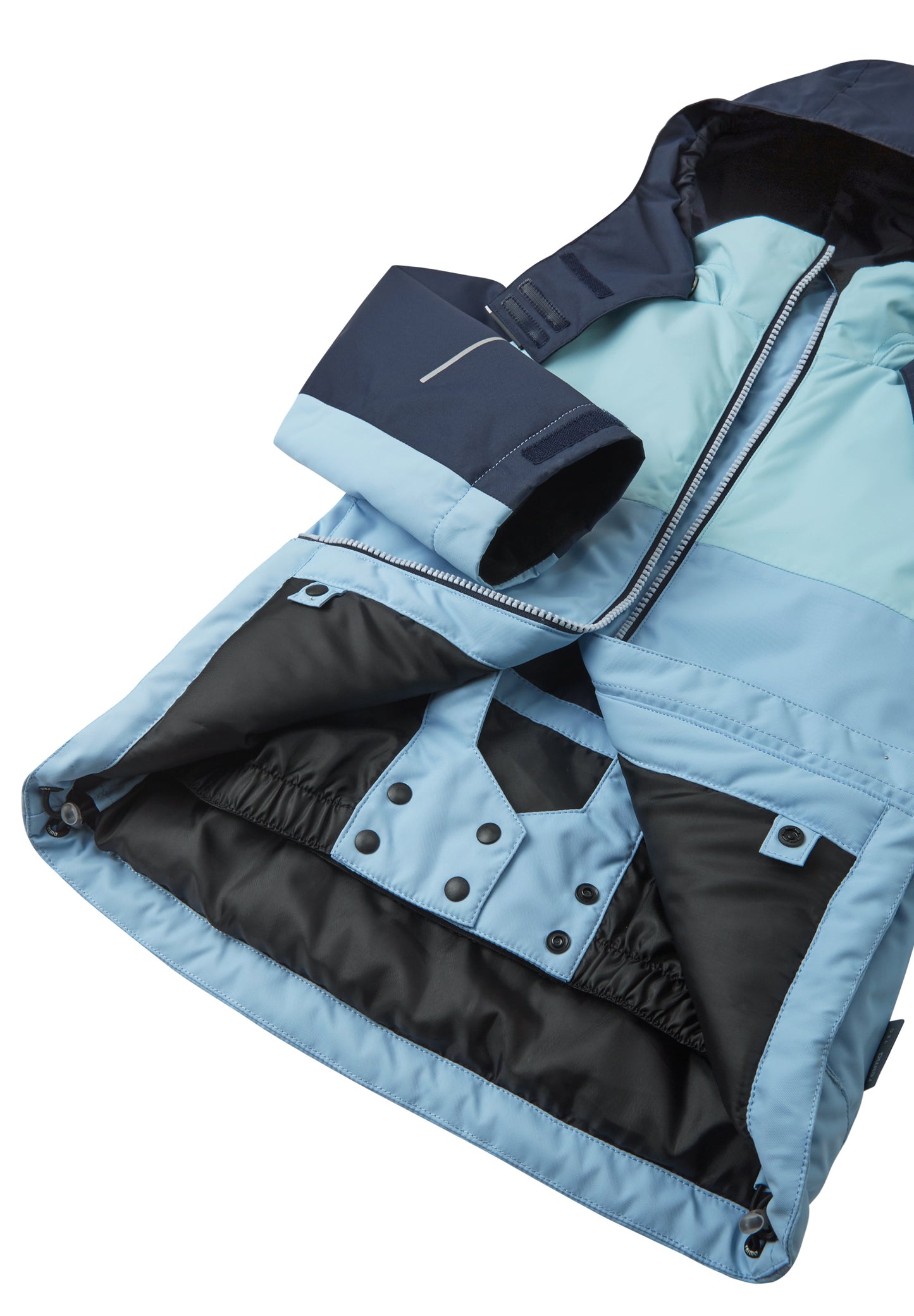 REIMA TEC Skijacke/Winterjacke Salla <br>Gr. 104, 110, 116, 128, 140<br> Schneefang & verstellbare Ärmelbündchen<br> funktionelle Details<br> WS 10'000 mm