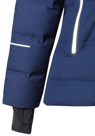 REIMA TEC Daunen Skijacke/Winterjacke Waken <br>Gr. 116, 128, 134, 140<br> echte zertifizierte Daune, waschbar<br> Schneefang & verstellbare Ärmelbündchen mit Lycraeinsätzen mit Daumenloch<br> funktionelle Details<br> WS >8'000 mm