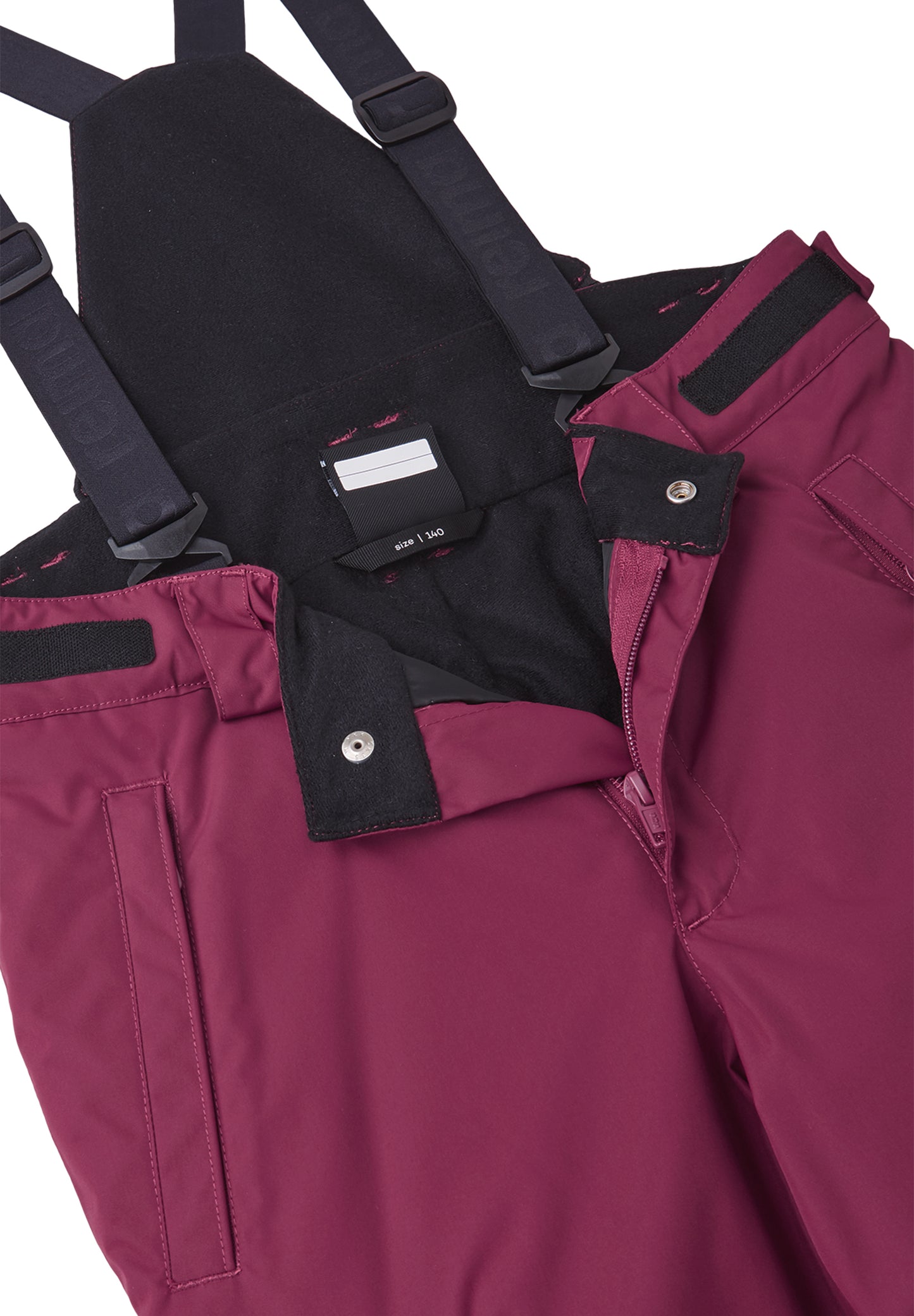 REIMA TEC+ Skihose<br> Terrie<br> Gr. 104 bis 164 <br>Po-Bereich mit Fleece isoliert<br> abnehmbare Träger, Schneefang am Beinende, Taille regulierbar<br> WS 12'000 mm