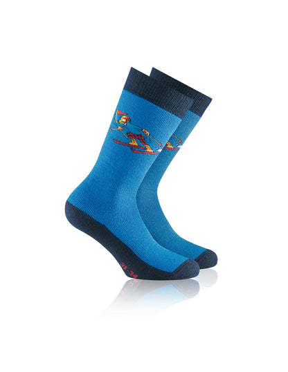 ROHNER Ski-Socken/Sport-Socken <br>GLOBI Ski<br> Gr. 23-26, 27-30, 31-34, 35-38<br> warm, Klima-ausgleichend<br> kniehoch, anatomische Passform<br>mit Schurwoll-Anteil