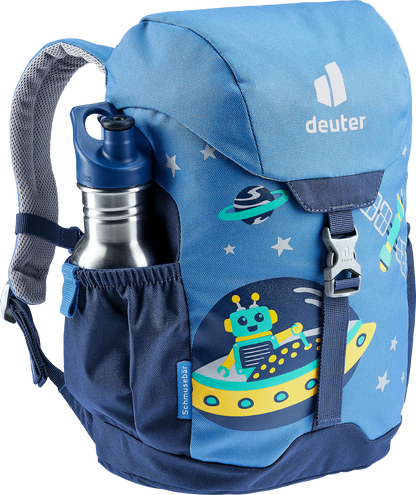 DEUTER Kinder-Rucksack <br> Schmusebär 8L<br> bequem & leicht<br> mit Brustgurt und herausnehmbarem Sitzkissen<br> ab ca. 3.5 Jahren 24-30cm Rückenlänge