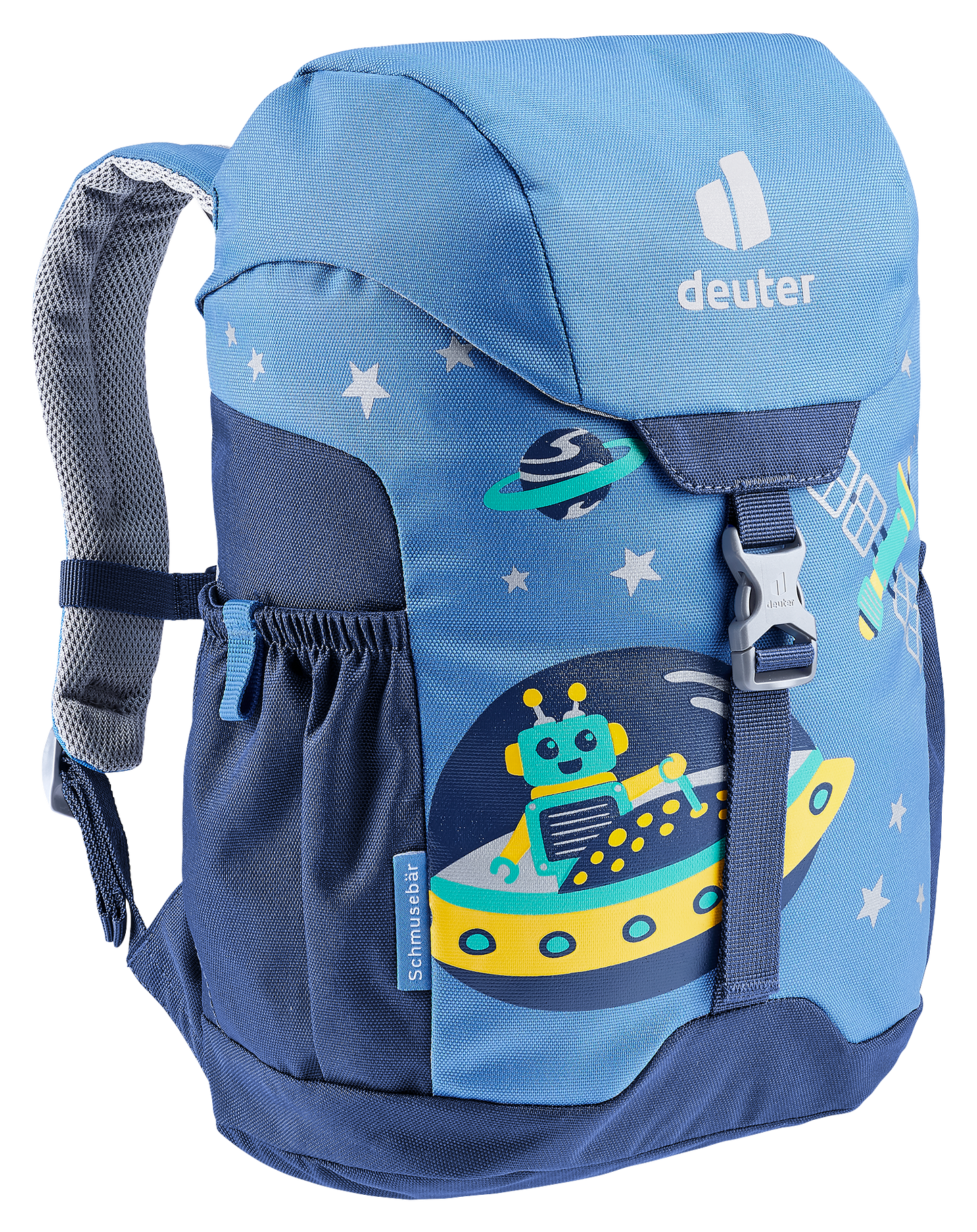 DEUTER Kinder-Rucksack <br> Schmusebär 8L<br> bequem & leicht<br> mit Brustgurt und herausnehmbarem Sitzkissen<br> ab ca. 3.5 Jahren 24-30cm Rückenlänge