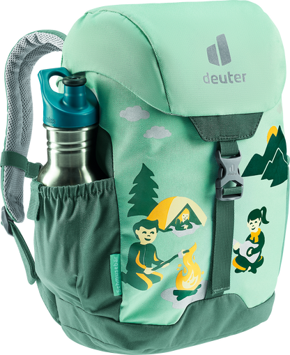 DEUTER Kinder-Rucksack <br> Schmusebär 8L<br> bequem & leicht<br> mit Brustgurt und herausnehmbarem Sitzkissen<br> ab ca. 3.5 Jahren 24-30cm Rückenlänge