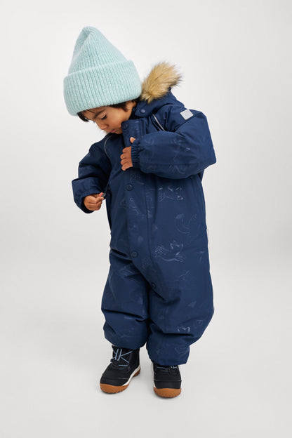 REIMA TEC Kinder Winteroverall / Skianzug extra warm Aapua blau 5100141B 6981