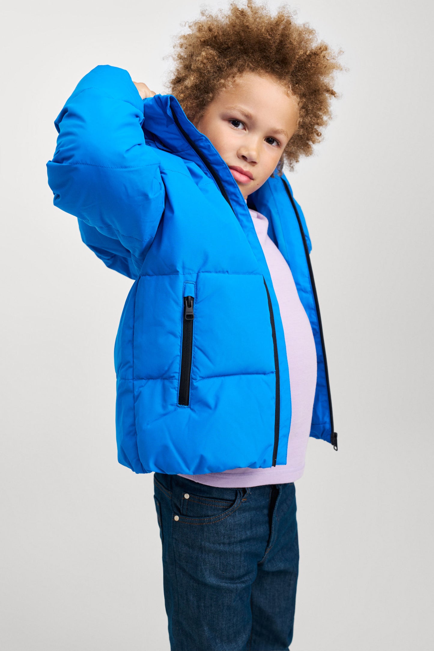 REIMA warme Kinder Daunenjacke Paimio blau 5100282A 6590