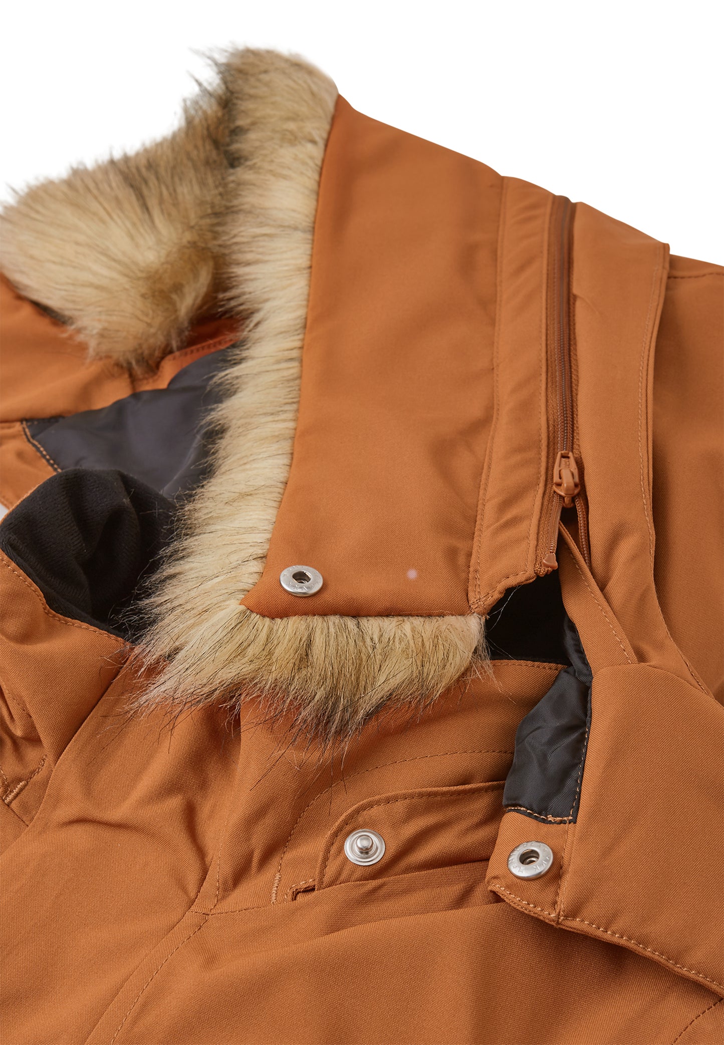 REIMA TEC warme Winterjacke/Parka Ajaton <br> Gr. 110, 122, 128, 140, 146, 152, 158, 164<br> auch ohne Kunst-Pelz tragbar<br> 100% wasserdicht<br> warm wattiert mit Fellex (hochwertige künstliche Daune) <br> WS 10'000 mm