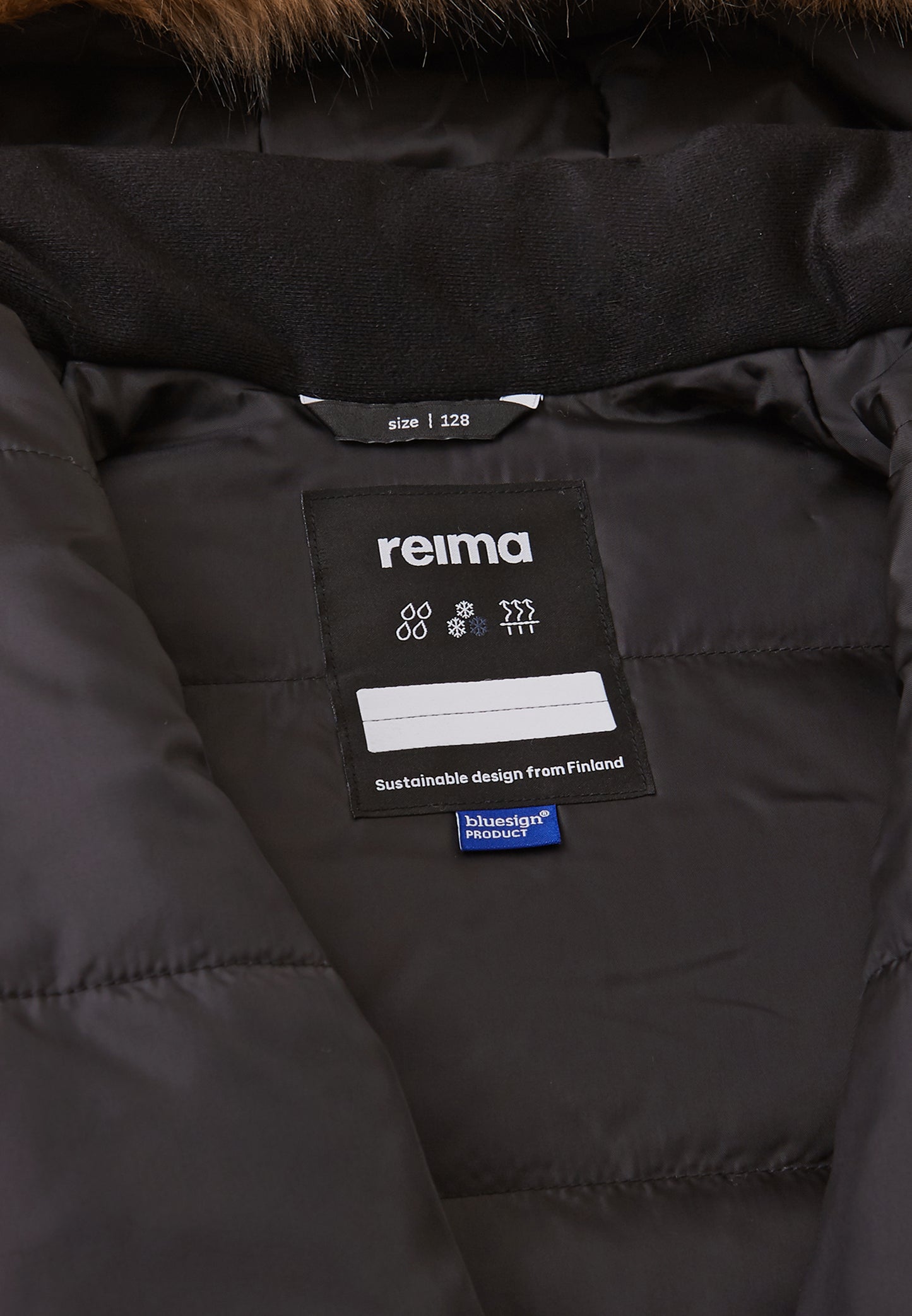 REIMA TEC warme Winterjacke/Parka Ajaton <br> Gr. 110, 122, 128, 140, 146, 152, 158, 164<br> auch ohne Kunst-Pelz tragbar<br> 100% wasserdicht<br> warm wattiert mit Fellex (hochwertige künstliche Daune) <br> WS 10'000 mm