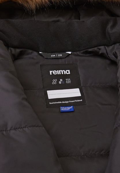 REIMA TEC warme Winterjacke/Parka Ajaton <br> Gr. 110, 122, 128, 140, 146, 152, 158, 164<br> auch ohne Kunst-Pelz tragbar<br> 100% wasserdicht<br> warm wattiert mit Fellex (hochwertige künstliche Daune) <br> WS 10'000 mm