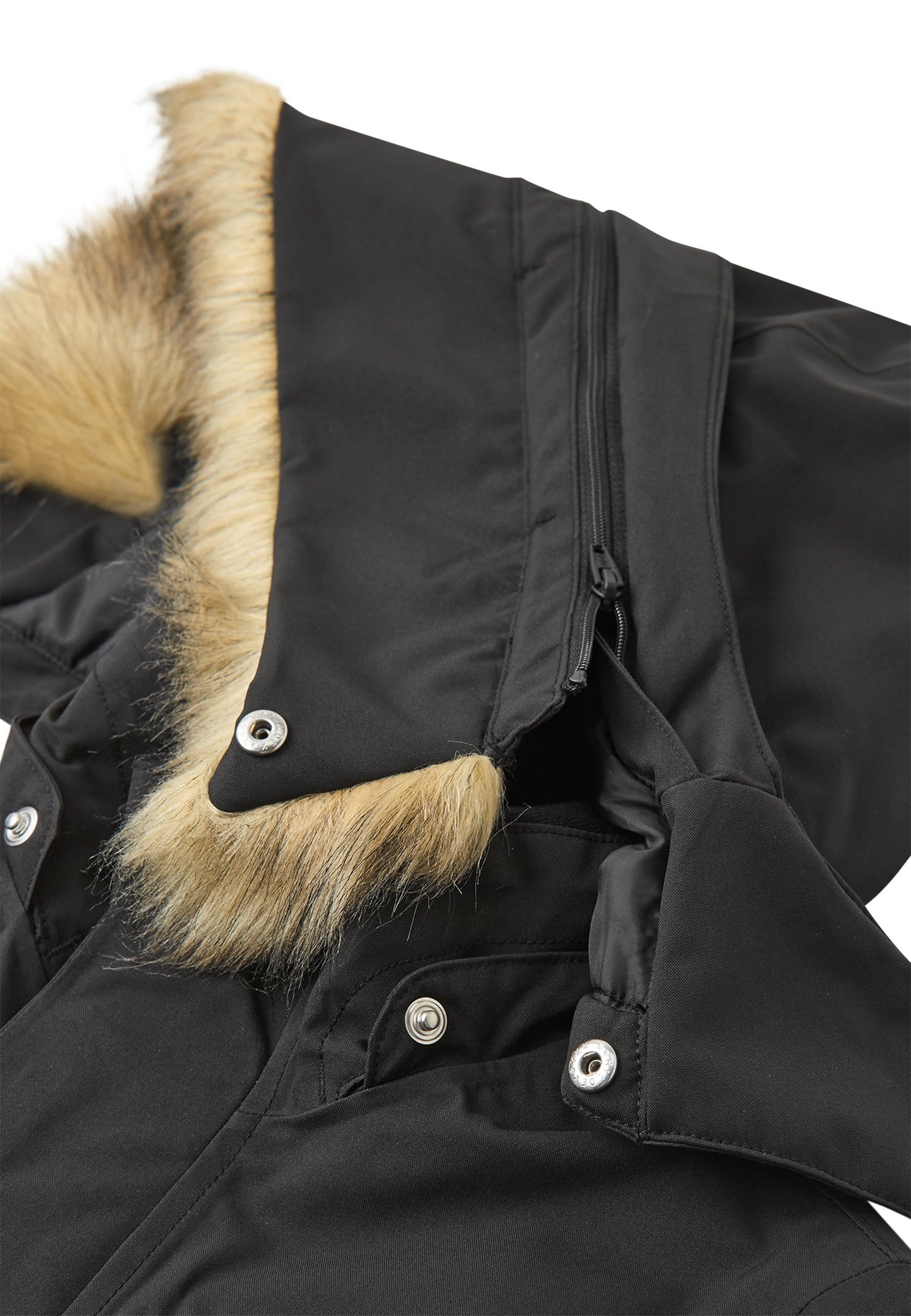 REIMA TEC warme Winterjacke/Parka Ajaton <br> Gr. 146, 164<br> auch ohne Kunst-Pelz tragbar<br> 100% wasserdicht<br> warm wattiert mit Fellex (hochwertige künstliche Daune) <br> WS 10'000 mm