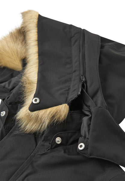 REIMA TEC warme Winterjacke/Parka Ajaton <br> Gr. 110 - 164<br> auch ohne Kunst-Pelz tragbar<br> 100% wasserdicht<br> warm wattiert mit Fellex (hochwertige künstliche Daune) <br> WS 10'000 mm