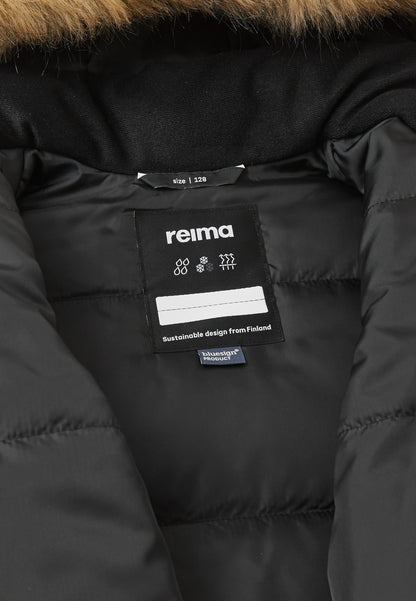 REIMA TEC warme Winterjacke/Parka Ajaton <br> Gr. 146, 164<br> auch ohne Kunst-Pelz tragbar<br> 100% wasserdicht<br> warm wattiert mit Fellex (hochwertige künstliche Daune) <br> WS 10'000 mm