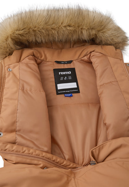 REIMA TEC Winteroverall/Skianzug<br> Gotland <br>Gr. 98<br> Po-Bereich extra dick isoliert<br> auch ohne Kunst-Pelz tragbar<br> abnehmbare Fuss-Schlaufen<br> WS >12'000 mm