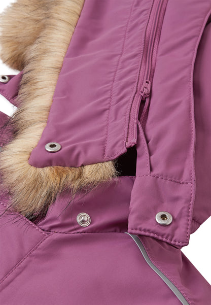 REIMA TEC Winteroverall/Skianzug<br> Gotland <br>Gr. 86, 92, 98<br> Po-Bereich extra dick isoliert<br> auch ohne Kunst-Pelz tragbar<br> abnehmbare Fuss-Schlaufen<br> WS >12'000 mm