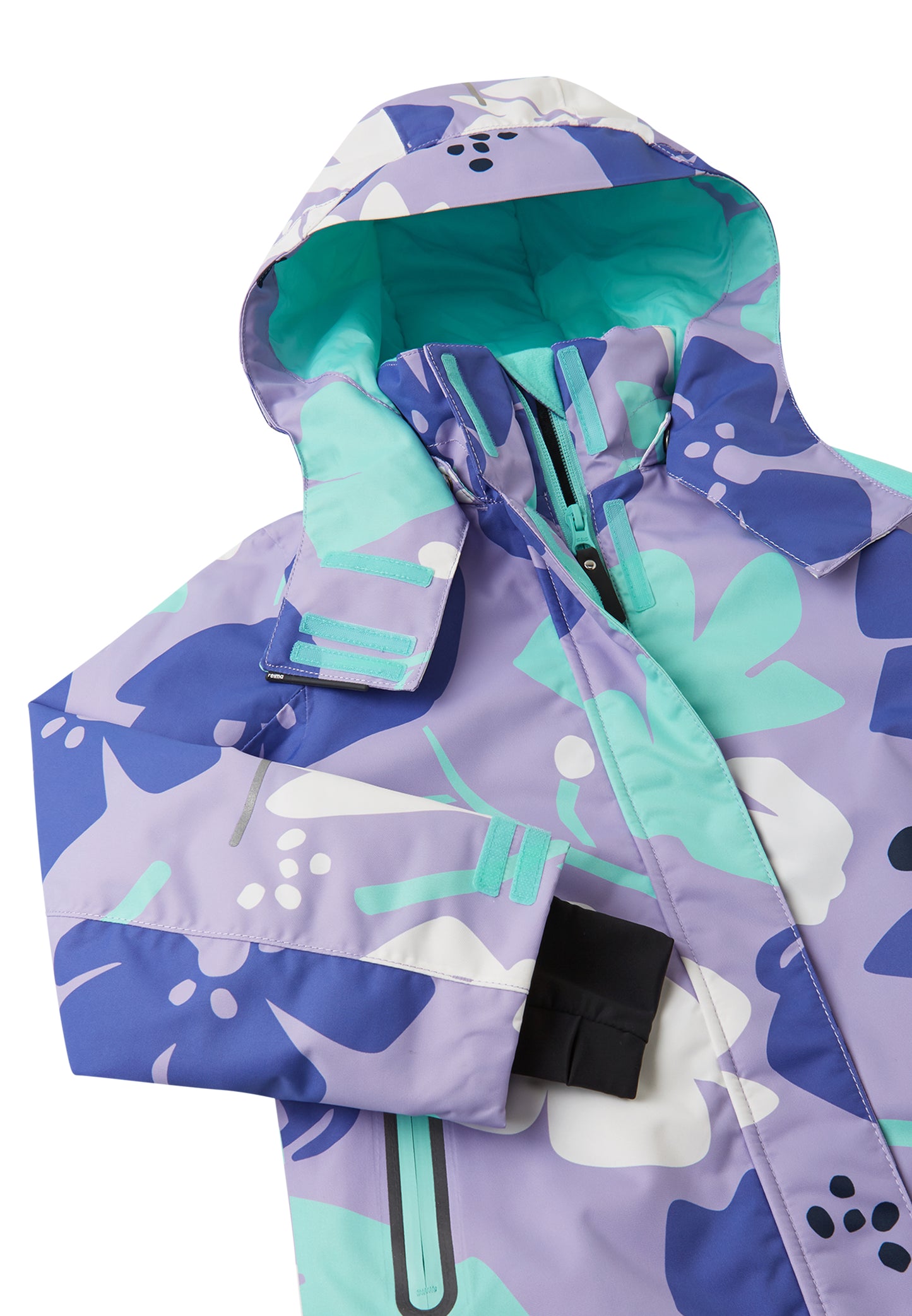 REIMA TEC Skijacke/Winterjacke<br> Kiiruna <br>Gr.92, 98, 104, 110, 116 <br> Schneefang & verstellbare Ärmelbündchen mit Lycraeinsätzen<br> funktionelle Details<br> WS 12'000 mm