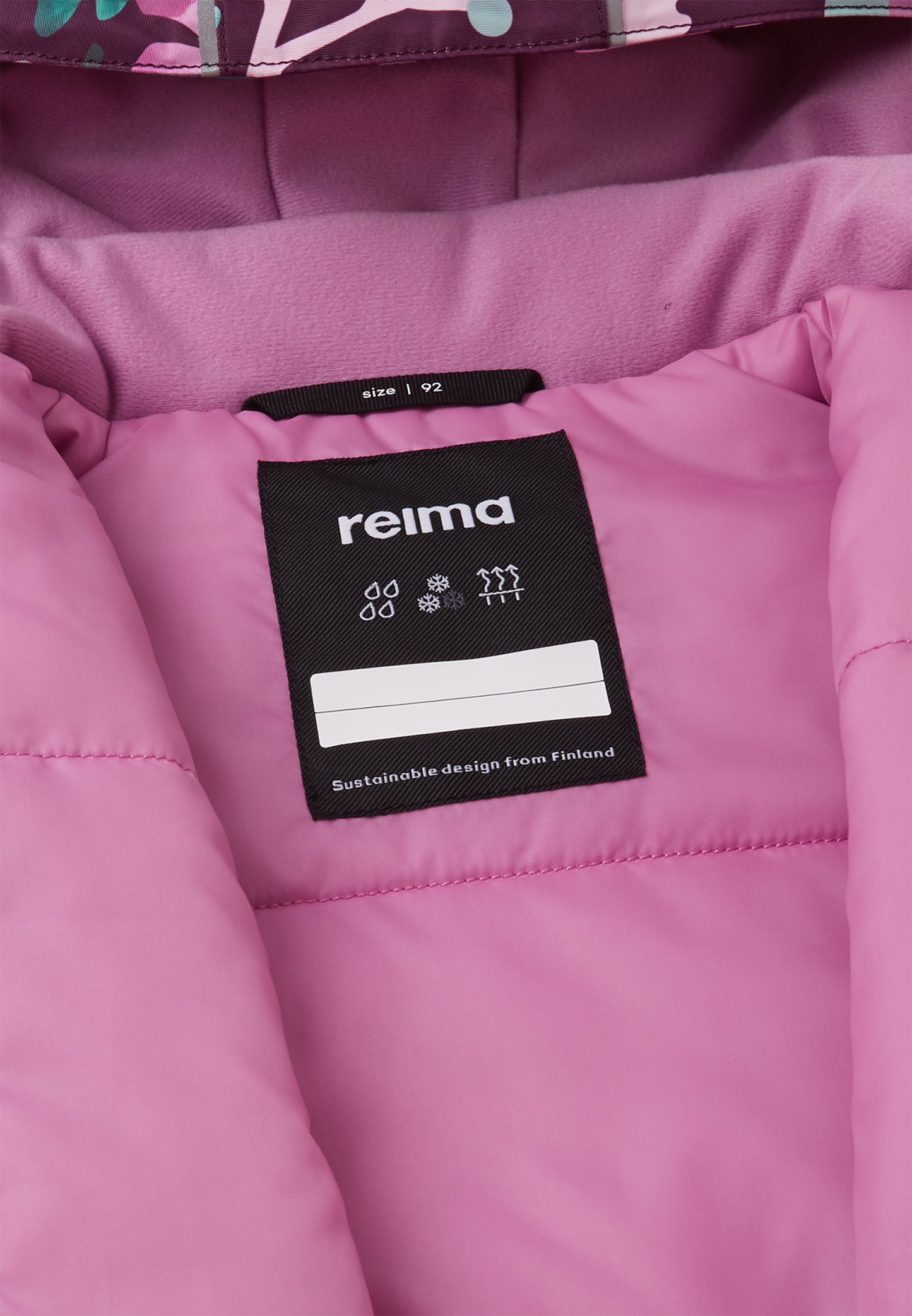 REIMA TEC Winterjacke/Kurzparka Kuhmoinen <br>Gr. 92 - 110<br> Taille regulierbar<br> WS 10'000