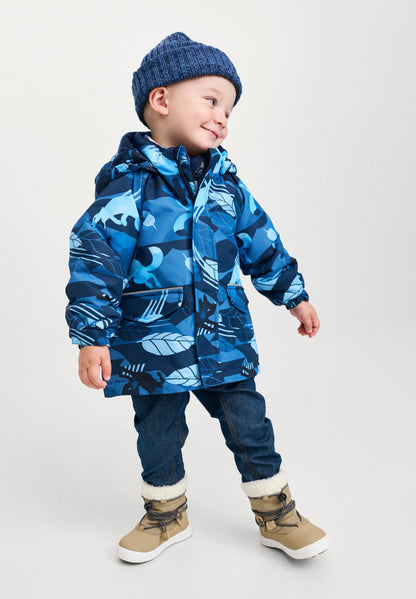 REIMA TEC Kinder Skijacke / Winterjacke Kustavi blau 5100122A 6983