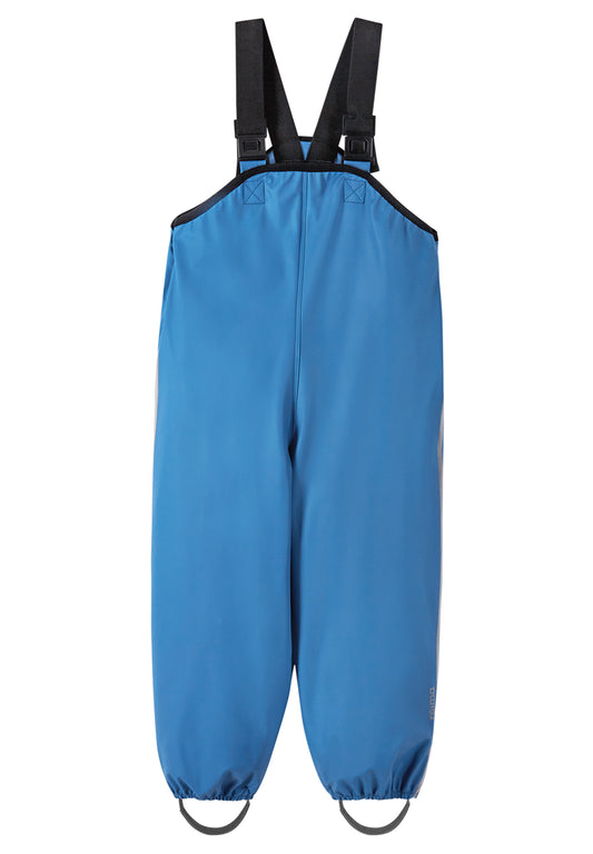 REIMA Kinder Regenhose / Matschhose mit Träger Lammikko blau 5100026A-6550