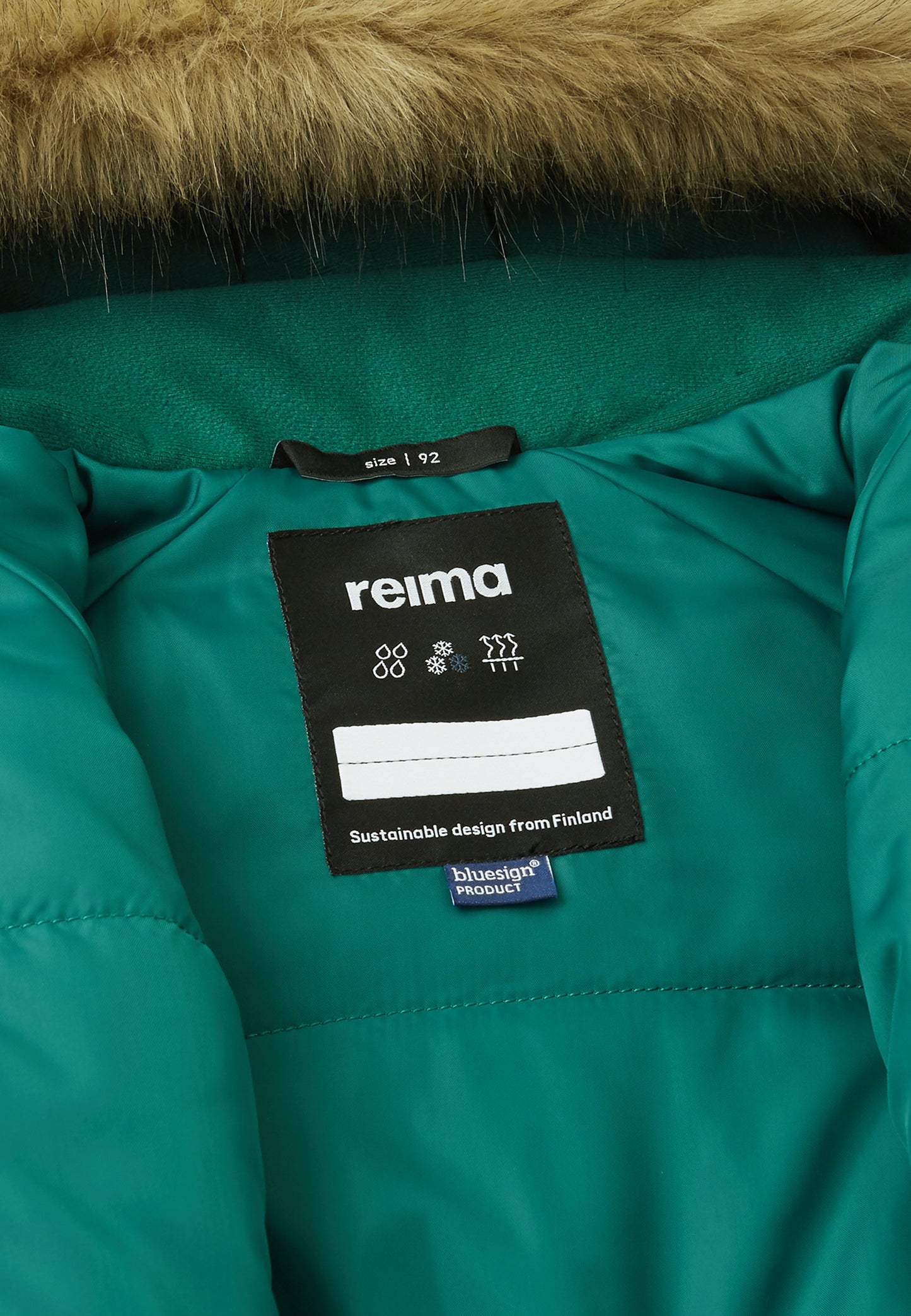 REIMA TEC Winteroverall/Skianzug <br>Lappi <br>Gr. 74 bis 98<br> Po-Bereich extra dick isoliert<br> Taille regulierbar<br> Kunst-Pelz abnehmbar<br> abnehmbare Fuss-Schlaufen<br> WS 12'000 mm