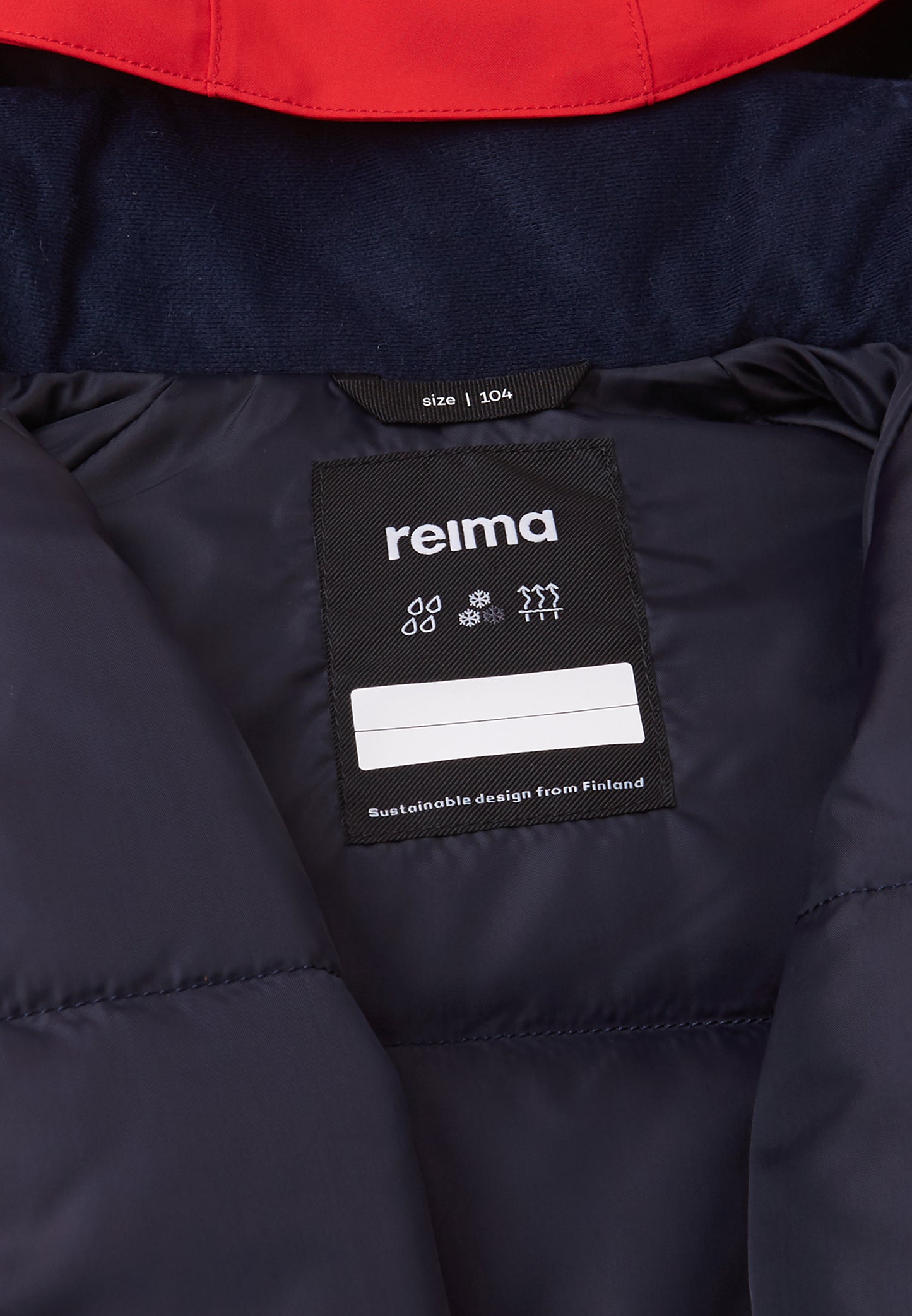 REIMA TEC Skijacke/Winterjacke Palsi <br>Gr. 110, 128, 134<br> Schneefang & verstellbare Ärmelbündchen<br> funktionelle Details<br> WS 10'000 mm