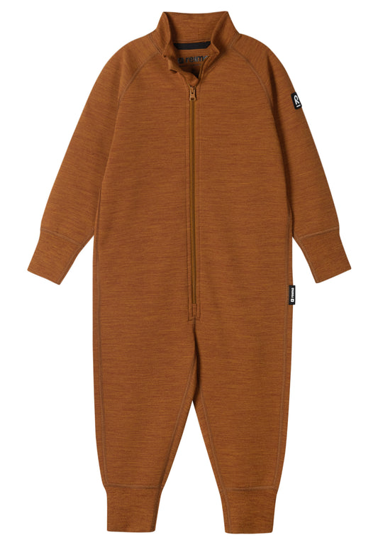 REIMA Kinder Merino Overall Parvin braun 5200037A 1490