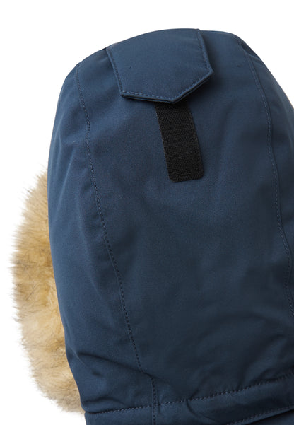 REIMA TEC extra warme Winter-Daunenjacke/Parka Serkkula<br> Gr. 104 bis 164<br> auch ohne Kunst-Pelz tragbar<br> 100% wasserdicht<br> echte zertifizierte Daune, waschbar<br> WS 10'000 mm