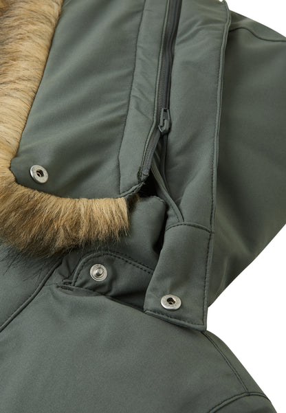 REIMA TEC extra warme Winter-Daunenjacke/Parka Serkkula<br> Gr. 104 bis 164<br> auch ohne Kunst-Pelz tragbar<br> 100% wasserdicht<br> echte zertifizierte Daune, waschbar<br> WS 10'000 mm