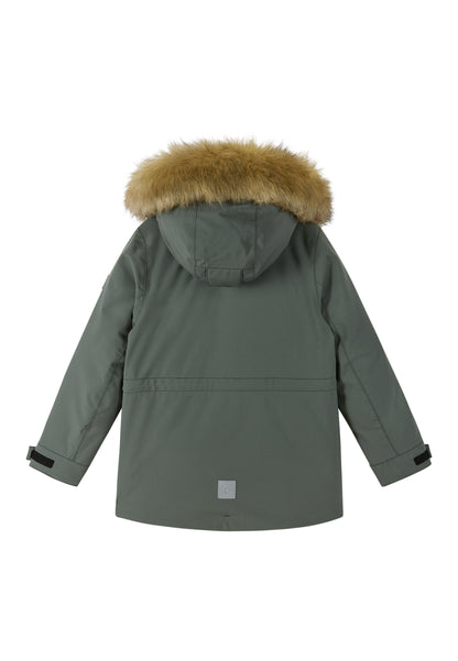 REIMA TEC extra warme Winter-Daunenjacke/Parka Serkkula<br> Gr. 104 bis 164<br> auch ohne Kunst-Pelz tragbar<br> 100% wasserdicht<br> echte zertifizierte Daune, waschbar<br> WS 10'000 mm