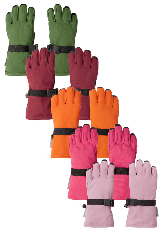 REIMA TEC+ Winter-Finger-Handschuhe AKTIONSFARBE<br>Tartu <br> Gr. 6, 7, 8 (8 Jahre - Erw.) <br>warme Prima-Loft®silver-Wattierung<br> Strap übers Handgelenk<br> Innenhandverstärkung<br> WS 12'000 mm