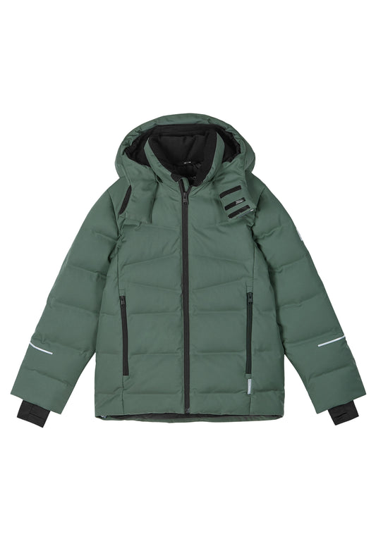 REIMA TEC Kinder Skijacke / Winterjacke mit Daunen Vaattunki grün 5100093A 8510