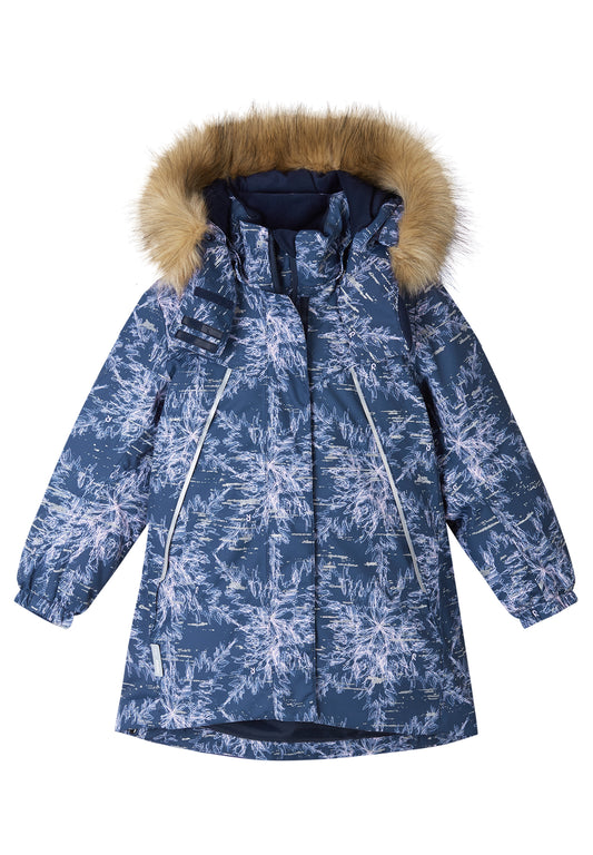 REIMA TEC reflektierende Kinder Winterjacke / Winterparka Silda blau 5100126A 6983