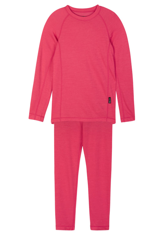 REIMA Kinder Thermowäsche Merino Taitoa pink 5200030A 3530