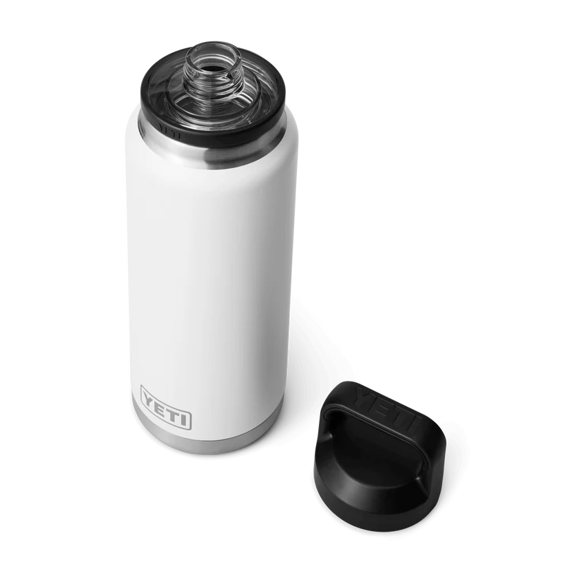 YETI isolierte Trinkflasche <br> Rambler 530ml<br> aus hochwertigem Edelstahl <br> Schadstofffrei <br>auslaufsicher <br> 1 Deckel mit 2 Trink-Grössen<br> hält Flüssigkeiten kalt/heiss