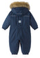 REIMA TEC Winteroverall/Skianzug<br> Gotland <br>Gr. 74 bis 98<br> Po-Bereich extra dick isoliert<br> auch ohne Kunst-Pelz tragbar<br> abnehmbare Fuss-Schlaufen<br> WS >12'000 mm