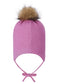 Reima Mütze mit Bändel <br>Murmeli <br>Gr. 46, 48, 50, 52 <br>innen hautfreundliches Fleece<br> aussen warme, wasserabweisende Merino-Wolle<br> Windstopper-Membrane im Ohrbereich