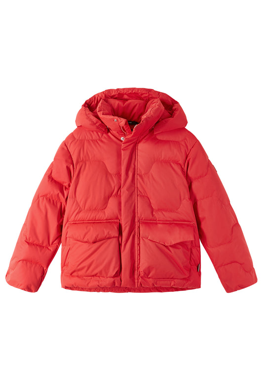 REIMA warme Kinder Daunenjacke Pellinki rot 5100082A 3880